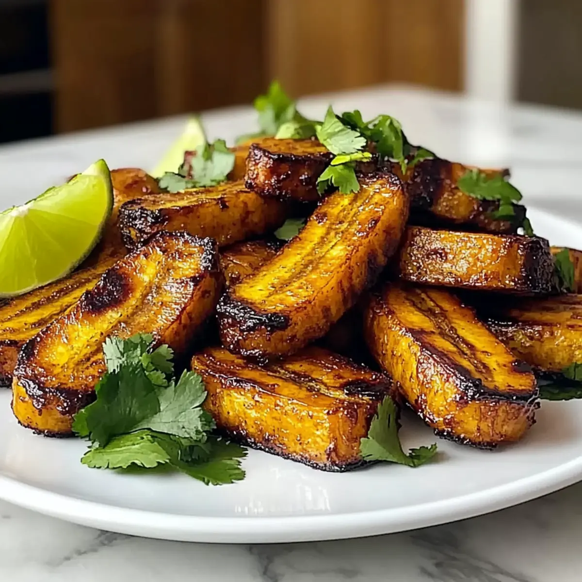 Cuban Mojo Roasted Plantains