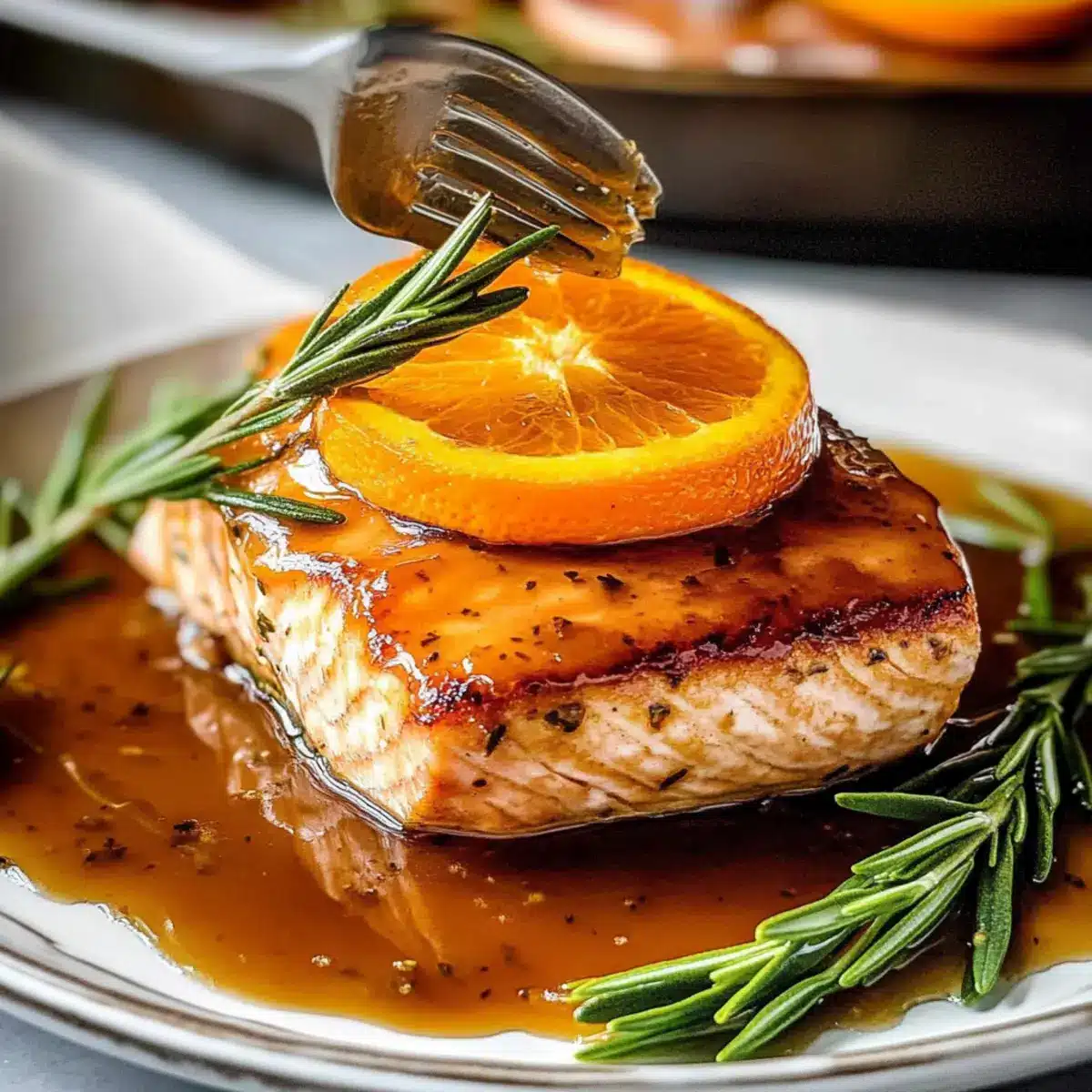 Baked Orange Glazed Salmon