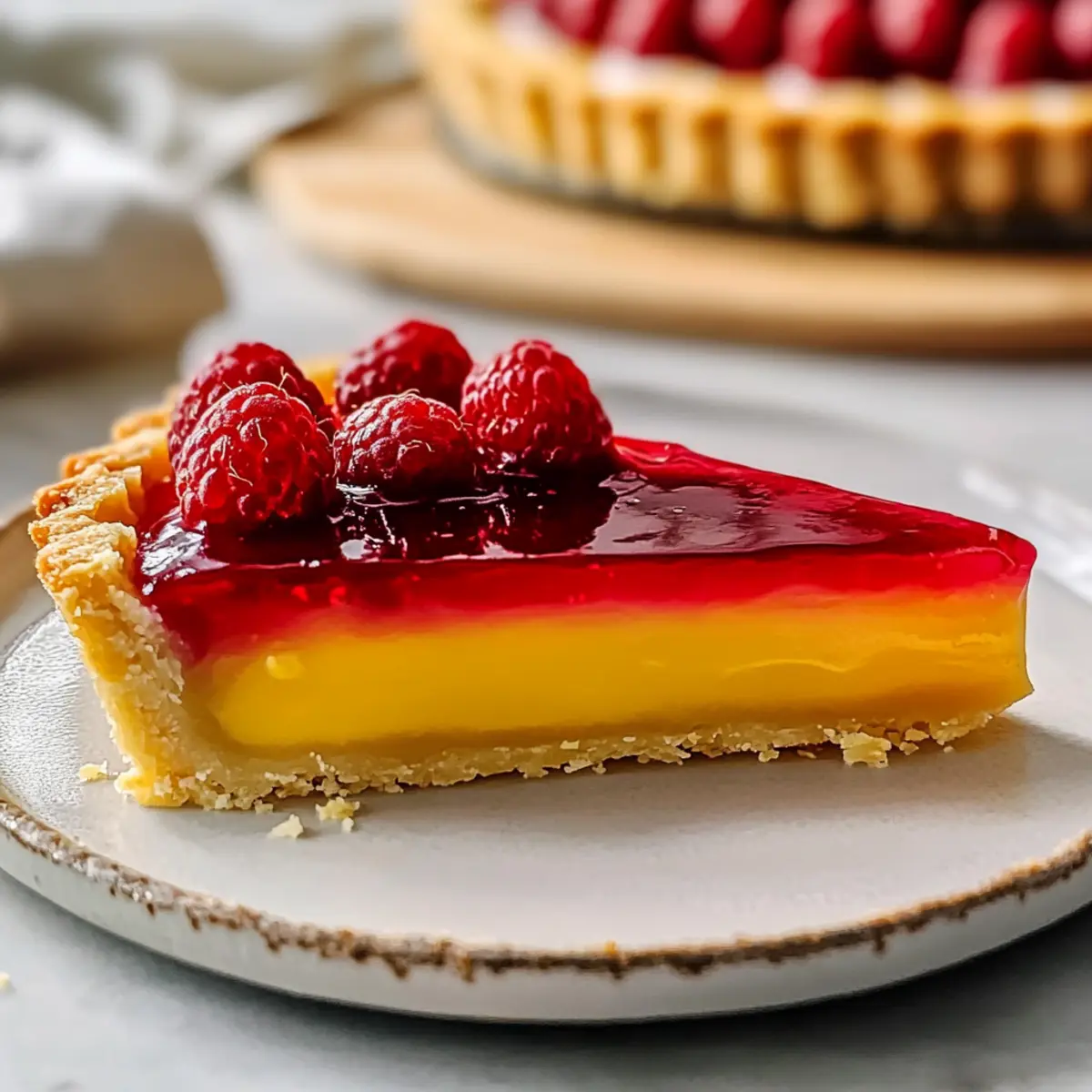 Classic Lemon Raspberry Tart