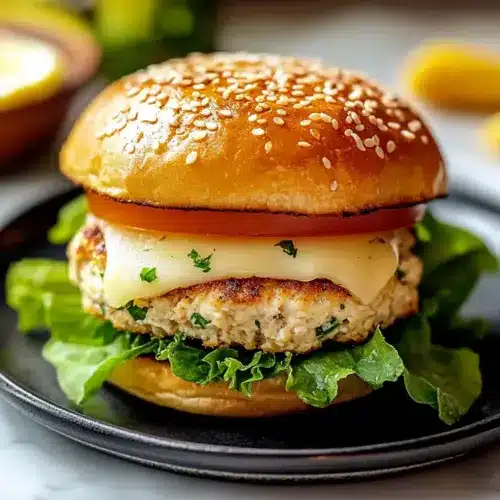 Lemon Parmesan Chicken Burger