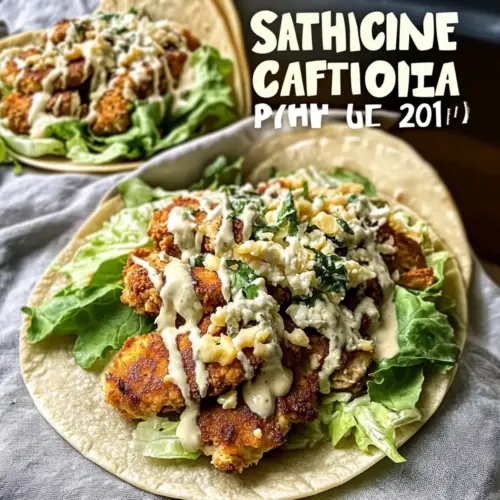 Smash Chicken Caesar Tacos