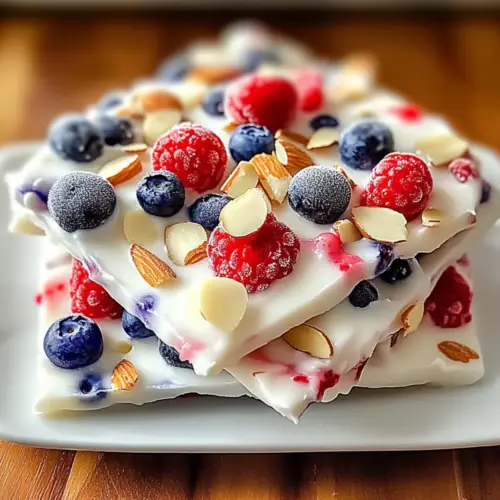 Frozen Yogurt Berry Bark
