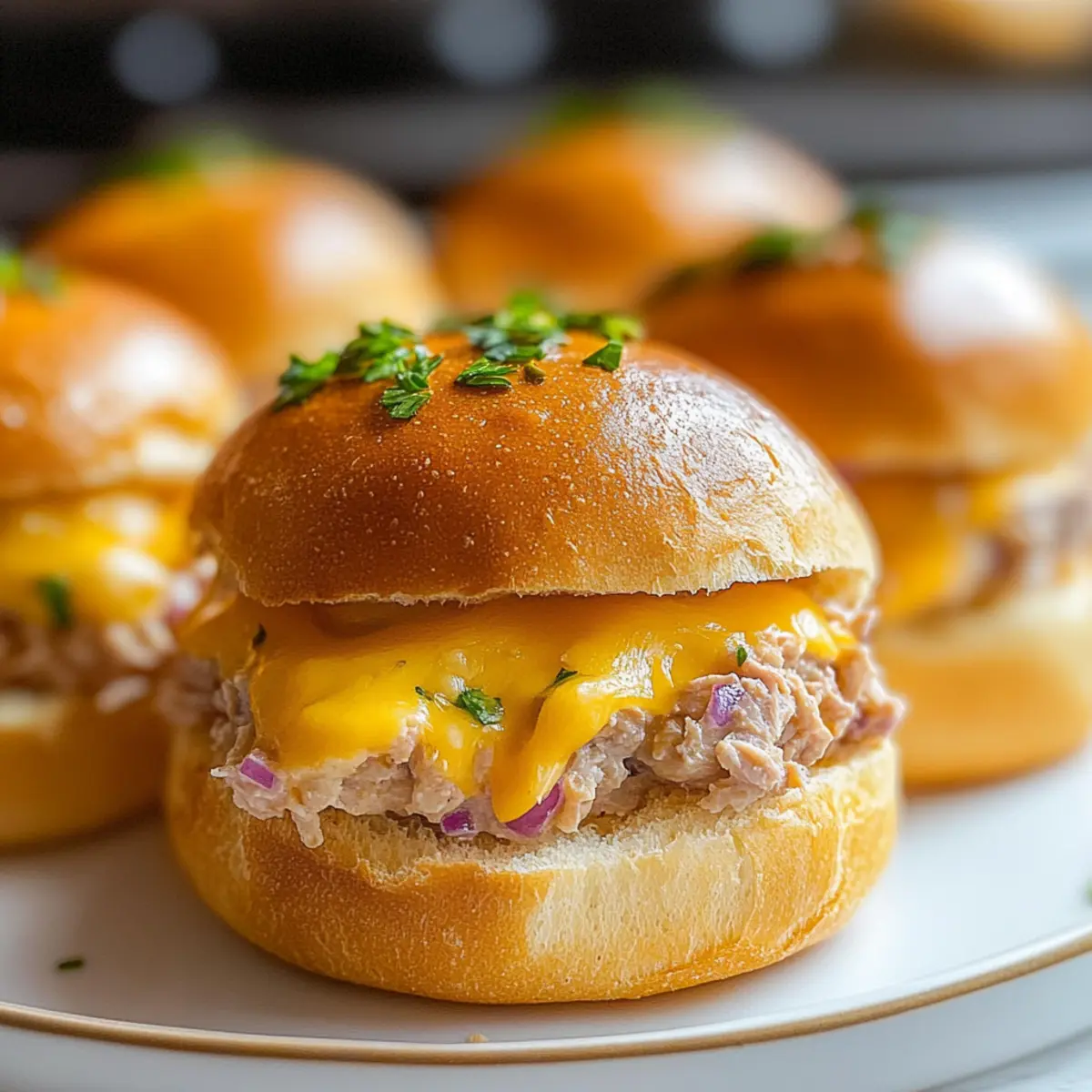 Tuna Melt Sliders Party
