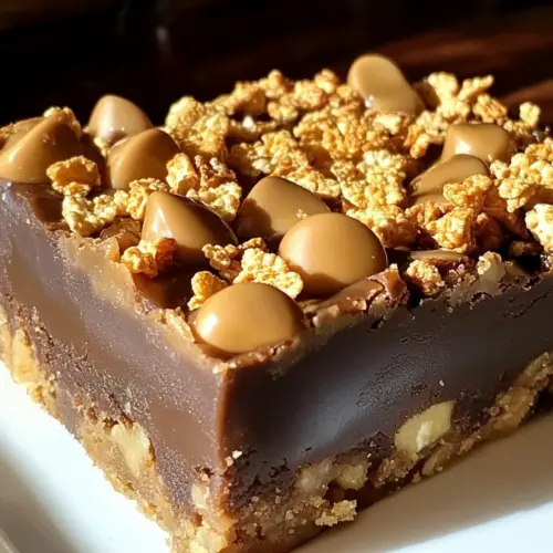 Caramel Crunch Cornflake Brownies