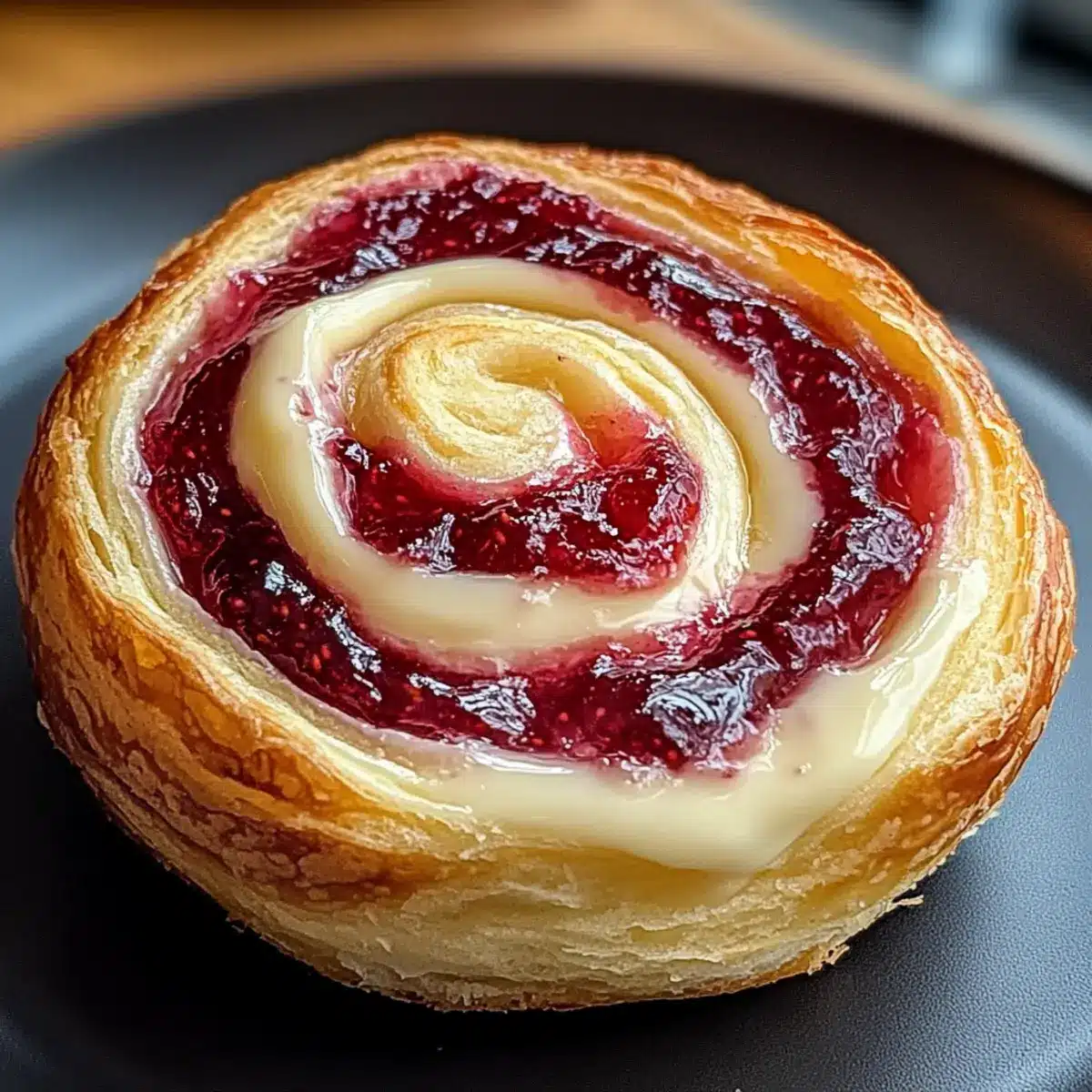 Sugar Raspberry Danish Bun
