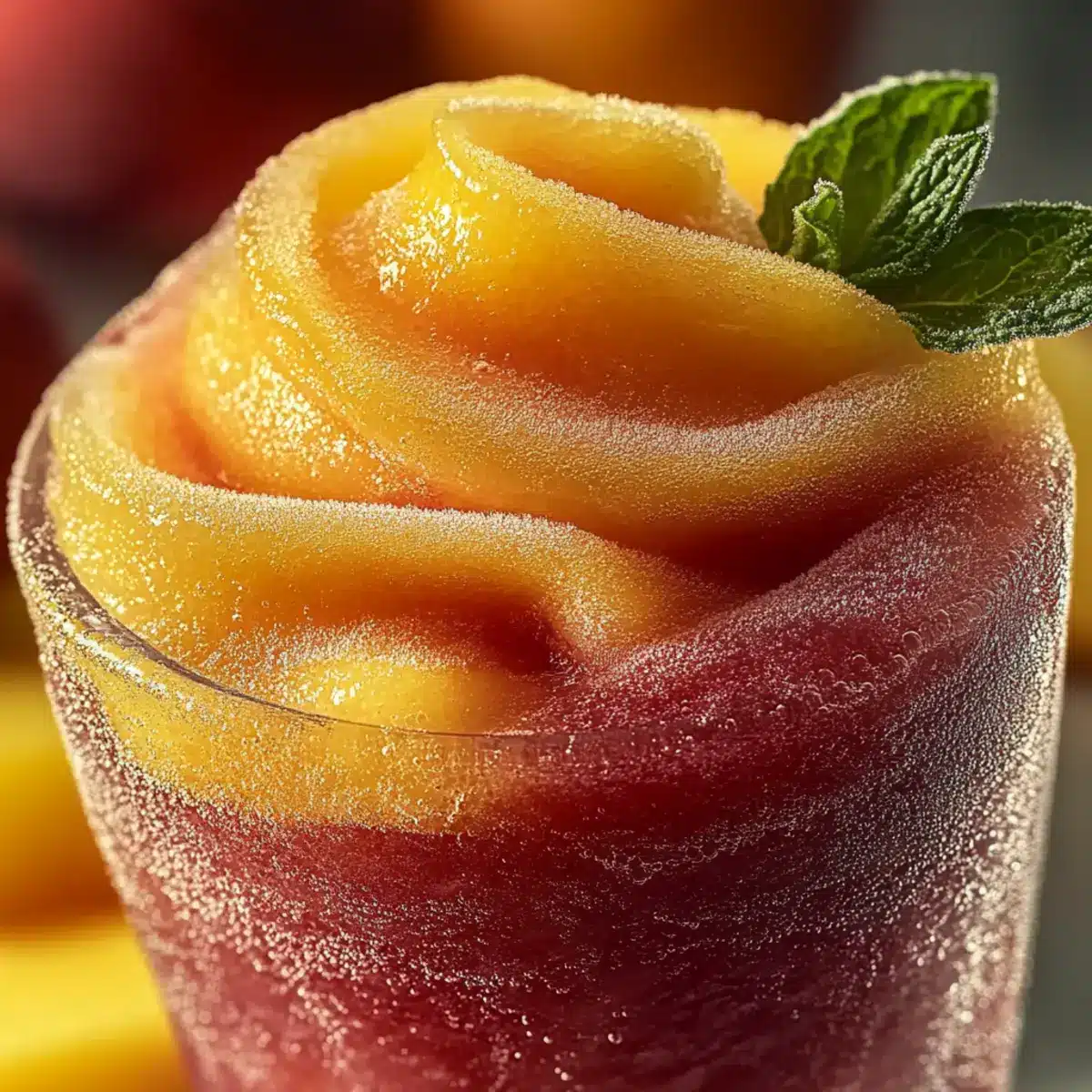Refreshing Frozen Peach Lemonade