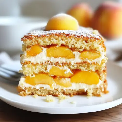 Festive Ginger Peach Cake
