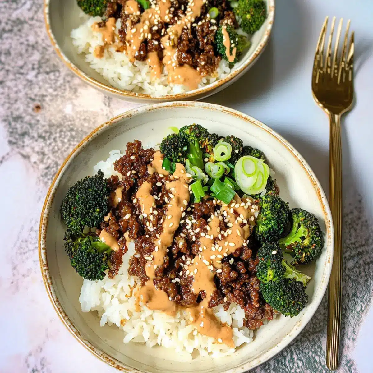 Crispy Beef Rice Bowl