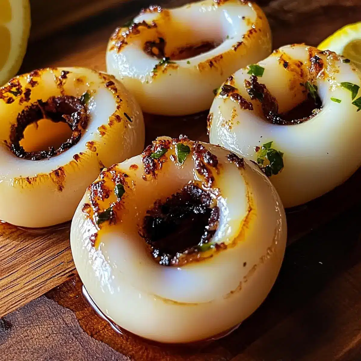 Grilled Squid with Ladolemono