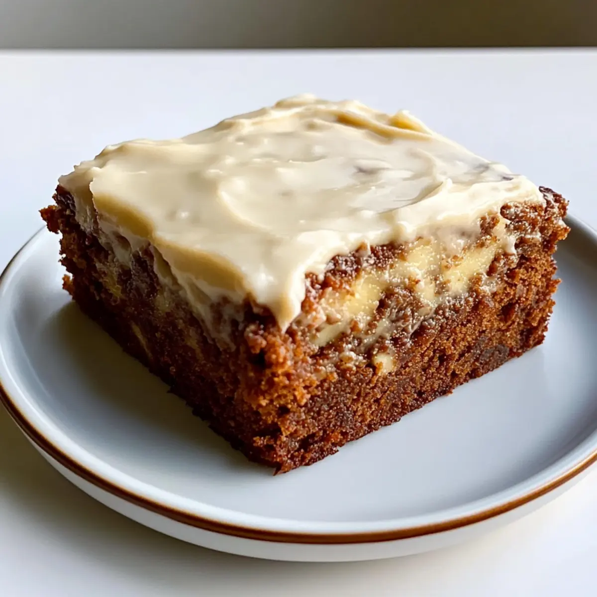 Banana Bread Brownies with Cream Cheese
