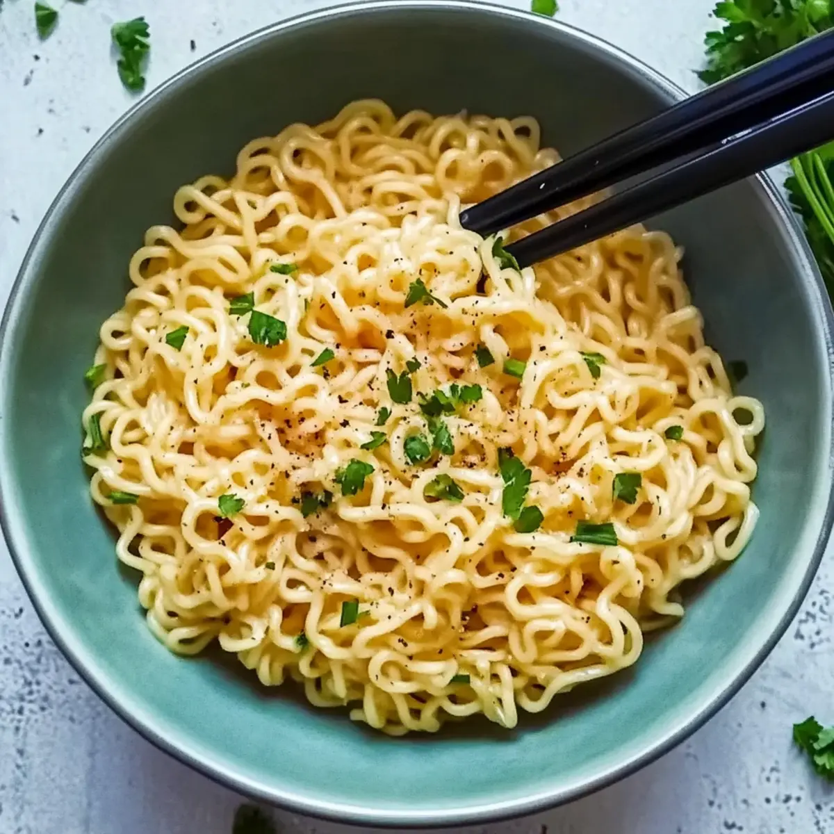 Garlic Butter Ramen Noodles