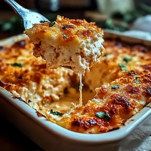Cheesy High Protein Chicken Parmesan Casserole