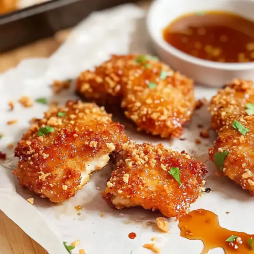 Baked Crunchy Hot Honey Chicken