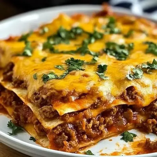 Ground Beef Enchilada Casserole