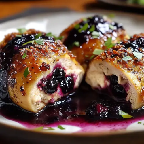 Blackberry Pepper Jack Stuffed Chicken Rolls