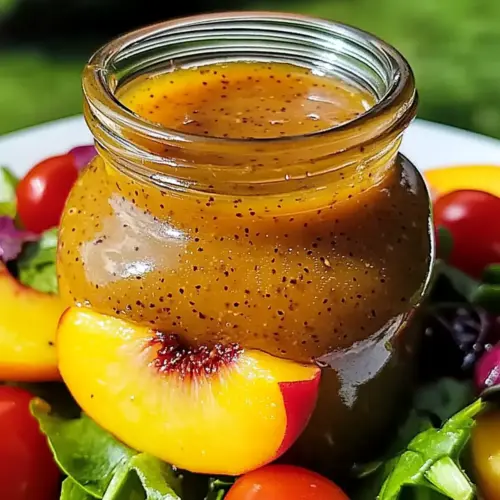 Peach Honey Dijon Balsamic Vinaigrette
