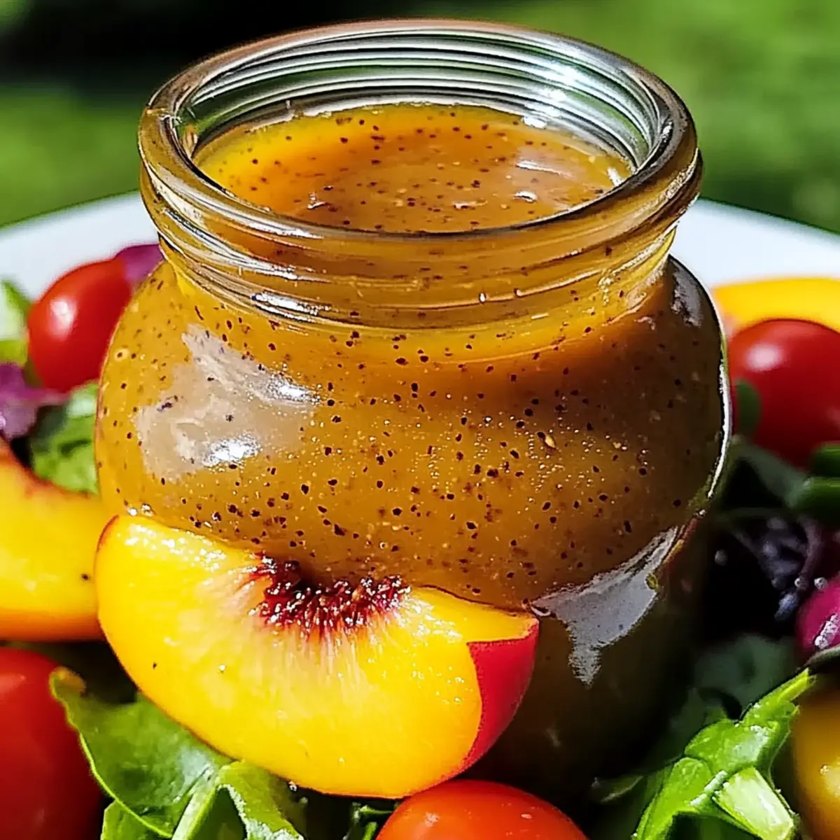Peach Honey Dijon Balsamic Vinaigrette